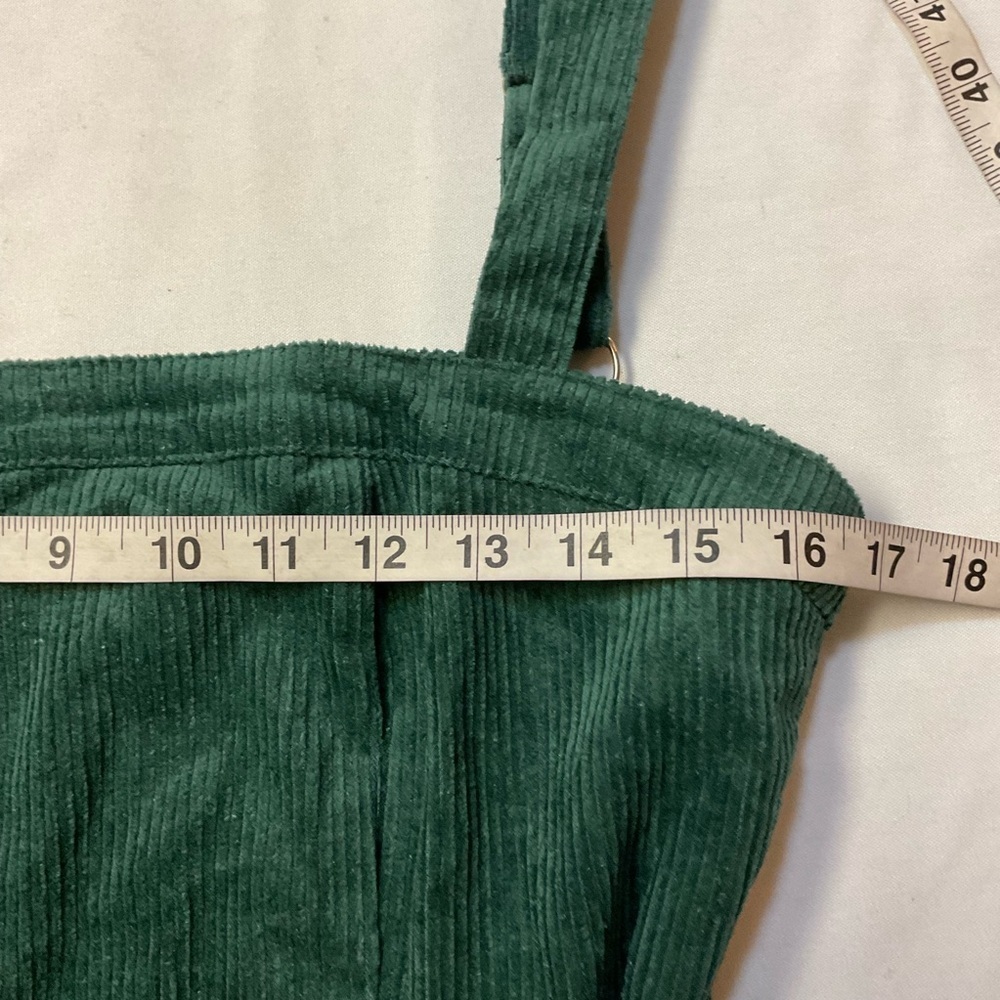 Lulus Green Corduroy Wide-Leg Jumpsuit NWT Women’s Small Belted - Picture 9 of 14